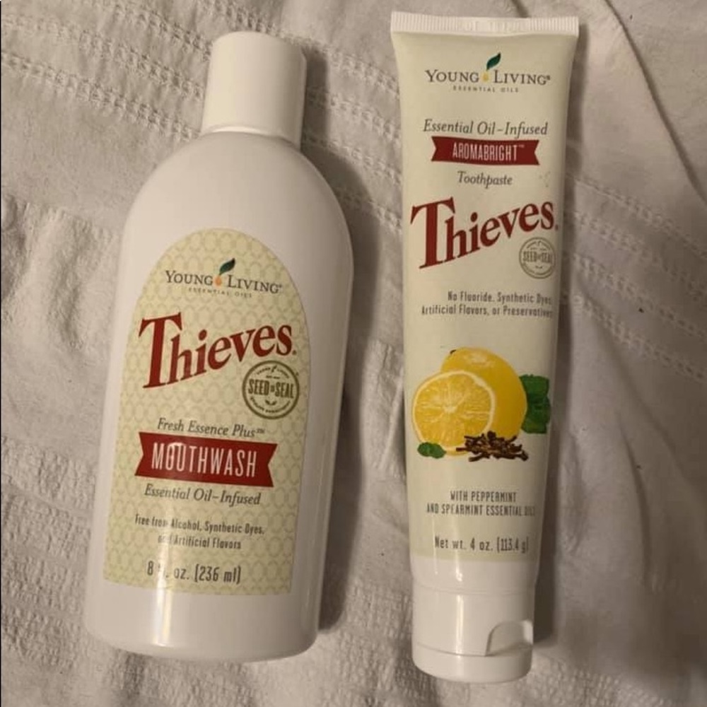 Young Living toothpaste and mouthwash